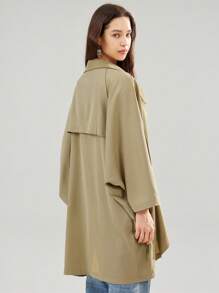 SHEIN Unity Giacca antivento personalizzata di nicchia primavera 2025 - Cachi - Visualizzare 3