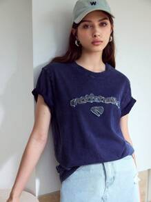 MOTF STUDIO PATCHED SHORT SLEEVE T-SHIRT - Grey - View 7