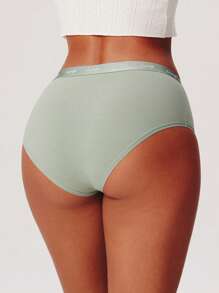 LUVLETTE 3 条装透气棉质高腰基本款三角裤女士内衣内裤套装也适合青少年女孩和儿童