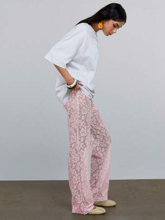 Athîral 女士纯色长裤，夏季时尚