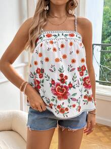 SHEIN Débardeur de maternité casual à imprimé floral