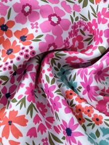 SHEIN Women's 2pcs/Set Sexy Random Print Backless Tie Bikini Set, Summer - Multicolor - View 5