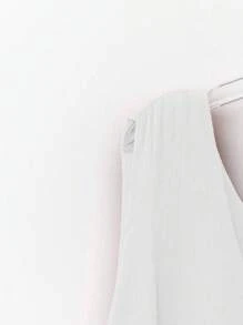 Linhara Plus Size Women's Summer Beach Holiday Dopamine Sweet Vintage Ruffled Cami Tank Top - White - View 4