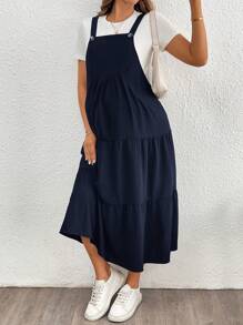 SHEIN 孕妇两件套套装 - 藏蓝色 - 查看 3