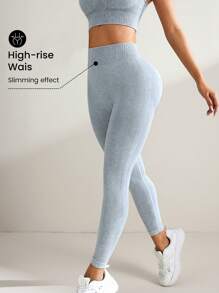 Slayform Slayform Seamless Matte Camisole And Leggings Sports Set Workout Women Set Women Workout Set Women Leggings Set - Grey - View 4