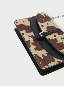 SHECARRY Women's Vintage Cow Print Slant Shoulder Bag - Multicolor - View 5