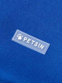 春夏休闲简约 PETSIN 宠物图案拼色连帽运动衫，轻便透气柔软宠物狗狗服装 - 彩色 - 查看 6