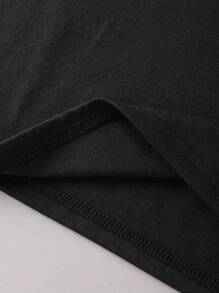 SHEIN Conjunto de 2 piezas para niño preadolescente con camiseta de manga corta de cuello redondo con estampado de ola marina y pantalones cortos elásticos en la cintura color rosa, estilo universitario casual y cómodo, adecuado para primavera y verano, uso diario, juegos al aire libre, escuela, fotografía callejera, fiesta y tiempo libre
