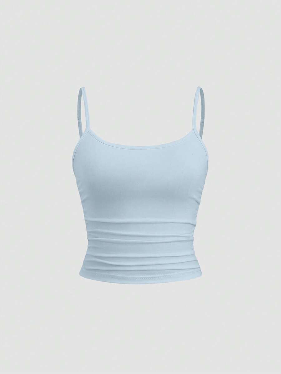 Sweetra 女士修身吊带背心，修身款，分层无袖上衣 Y2K