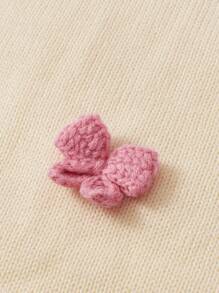 Cozy Pixies 1 Stück babyrosa dreidimensionale Schleife Frühjahr und Sommer Baby Pucktuch
