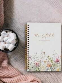 SHEIN 1pc Notebook- PSALM 46 Be Still And Know That I Am - Gifts For Women, Journal Notebooks For Note Taking, Journaling Notebook, Spiral Notebook 13.97X21.08cm With 50 Pages -A Diary With The Weekday Signs , Weather Signs, Memo No.And Date Signs