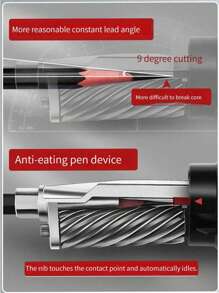 1pc Sketch Pencil Sharpener Dual Hole Manual Rotary Pencil Sharpener For Students And Teachers - Red - View 6