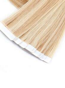 Straight Tape In Human Hair Extensions Skin Weft Tape In Hair #27/613 Color 50g Hair Extensions - S27/613 - View 4