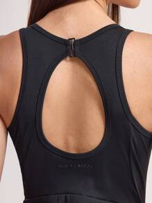 Musera Sport 女士运动连衣裙，适用于板式网球、网球、壁球、匹克球等运动，适合健身房锻炼。 - 黑色 - 查看 6