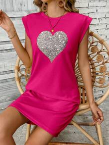 SHEIN LUNE Abito elegante e semplice senza maniche, adatto per l'estate