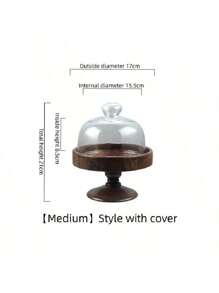 SHEIN 1set High-End Solid Wood Tall Cake & Bread Display Tray For Tea Breaks, Afternoon Tea, Snacks, Fruits Christmas Gift