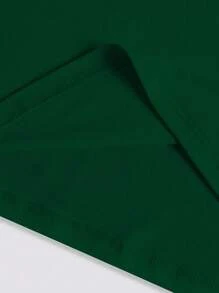 SHEIN LUNE Women Cartoon Cat Print Casual Comfortable Versatile Long Sleeve T-Shirt, Graphic Tees, Women Tops For Spring - Green - View 5