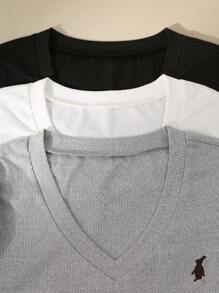 INAWLY Women's Simple & Casual Slim Fitted T-Shirt For Summer - Multicolor - View 6