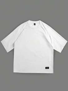 Manfinity Hypemode Men's Casual Loose Fit Round Neck Short Sleeve T-Shirt, Summer