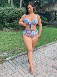 Swim Vcay Costume da bagno da donna casual da vacanza, taglia comoda