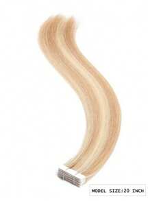 Straight Tape In Human Hair Extensions Skin Weft Tape In Hair #27/613 Color 50g Hair Extensions - S27/613 - View 3