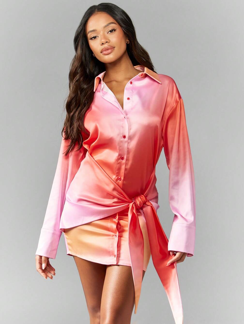 satin shirt dress missguided NWT Missguided Purple Satin Shirt Dress Deep Cuff Women's 8 Holiday Party