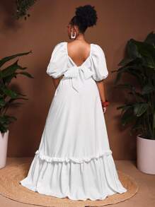 Slaydiva 2024 New Spring/Summer Tie-Back Racerback Maxi Dress In White, Suitable For Music Festivals, Easter, Western, Bohemian, Nashville, Birthdays, Graduations, Students, Everyday Wear, Casual, Vacation, Cruise, Beach, Sunbathing, Plus Size