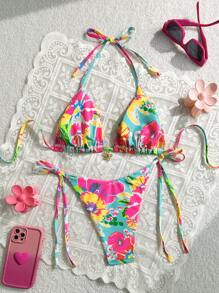 Swim Mod 2 件套女士夏季沙滩装 - 比基尼套装 - 彩色 - 查看 2