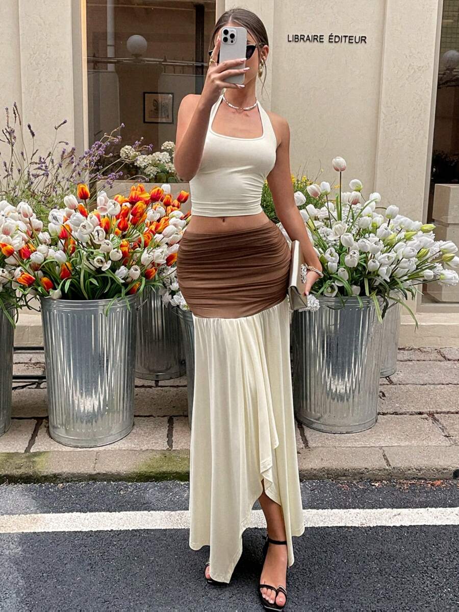 SHEIN Essnce Conjunto de dos piezas para mujer para uso diario