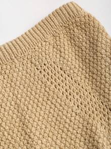 Sweetra Ensemble haut et mini-jupe en tricot à ourlet asymétrique pour femme, couleur unie, doux et à la mode