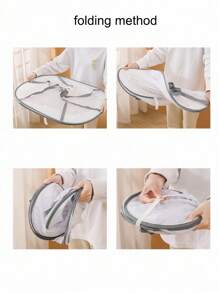 1 szt. Suszarka z zamkiem błyskawicznym, wielowarstwowa składana siatka do suszenia ubrań na powietrzu, kosz z siatki poliestrowej, do suszenia bielizny, majtek, kamizelek, z zamkiem błyskawicznym, klatka przeciw muchom, do suszenia zabawek i ubrań