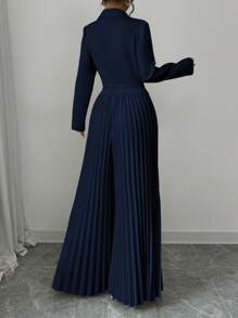 Elenzga 女士日常两件套服装 - 藏蓝色 - 查看 2