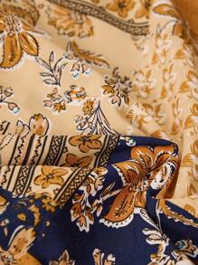 Boho Mama 孕妇花卉印花系带连体裤 - 彩色 - 查看 3