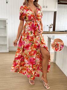 SHEIN Maternity Two Pieces Suits - Multicolor - View 1