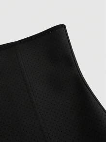 Plus Size Women's Slimming Front Closure Waist Cincher - Black - View 4