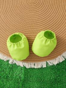 SHEIN Perso Play 3件套女婴仙女公主花瓣连衣裙，夏季无袖连体衣和荷叶边连衣裙套装 - 綠色 - 查看 5