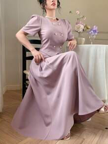 DAZY Women Two Pieces Outfits For Daily Wear - Purple - View 4