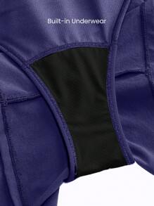 GLOWMODE Shorts de course avec sous-vêtement intégré, conçus pour la vitesse, respirants, à séchage rapide, avec dos en maille et poches, pour le jogging, l'entraînement et les activités gymniques