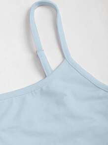 Sweetra 女士修身吊带背心，修身款，分层无袖上衣 Y2K