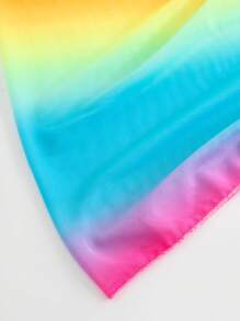 Swim Vcay Women's Ombre Twist Side Sarong Skirt Set (Random Print) For Summer Beach Vacation - Multicolor - View 4