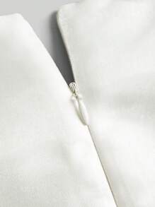 Ontre Tween Girls Casual 3D Floral Stitching Dress - Red - View 3