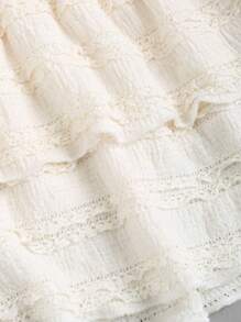 SHEIN Tall Ruffled Multi-Layer Skirt, Tall Women Plus Size, Sweet Style, Spring/Summer