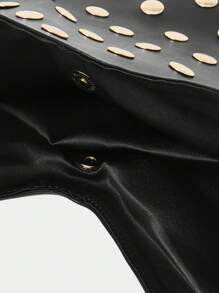 SHECARRY Ladies, Women Shoulder Bag, Hobo Bag, Fashionable, Elegant, Simple, Personalized, Versatile, Classic, Rivets, For Commute, Office, Date, Daily, Shopping, Afternoon Tea