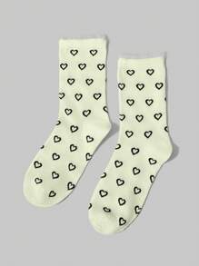 ROMWE Kawaii 4 Paar zufälliger Schleife, Punkt, Herz Design Knöchelsocken, süße schwarz-weiße einfarbige Socken mit Spitzenkante, vielseitige Damensocken im Joshi-Kōsei-Stil