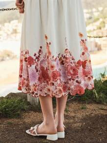 MOTF PREMIUM LINEN FLORAL PRINT SKIRT