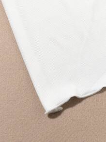 SHEIN 3pcs/Pack Tween Girls Plain Color Short Sleeve T-Shirt, Minimalist & Practical Multipurpose - Multicolor - View 5