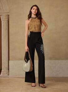 MOTF PREMIUM PU LEATHER TURNLOCK SHOULDER BAG - Khaki - View 7