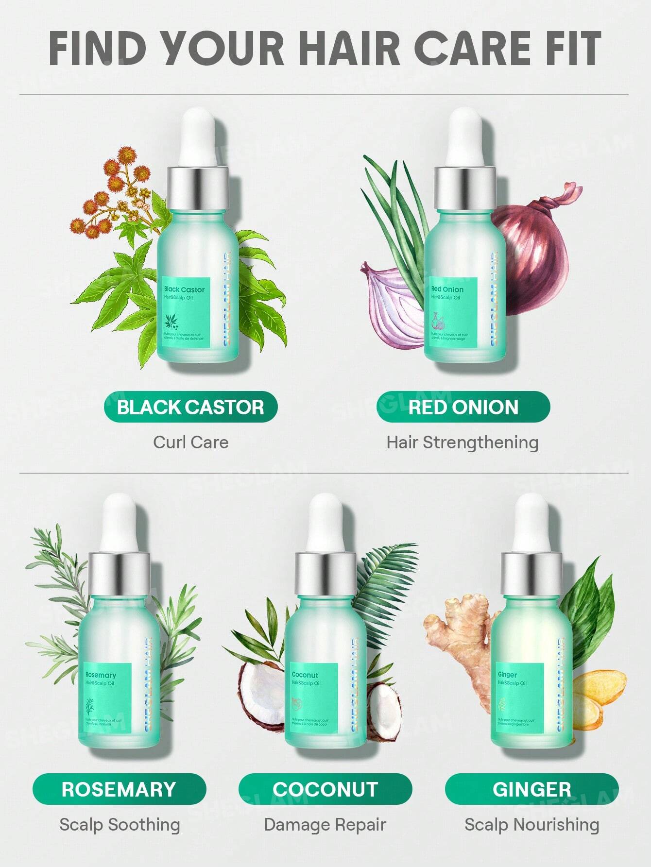 Ginger Hair & Scalp Oil - 15ml