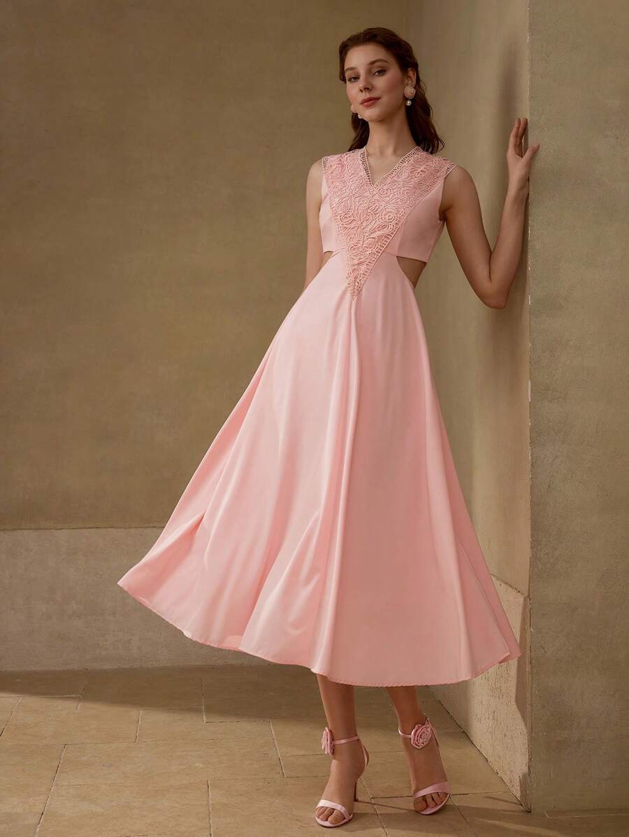 Lace flowy dress main image 1