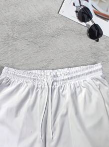 Manfinity RSRT Men's Tropical Plant Printed Shirt And Shorts Set - Multicolor - View 7